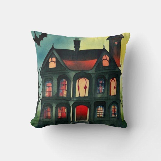 Almofada Halloween Haunted House (Frente)