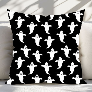 Almofada Halloween moderno, simples, preto e branco