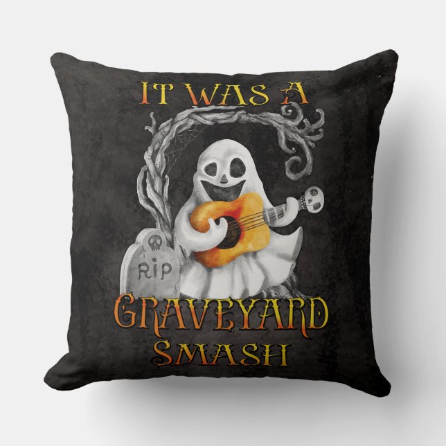 Almofada Halloween Monster Mash Ghost Graveyard Smash (Frente)