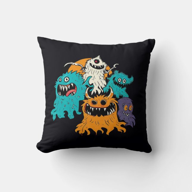 Almofada Halloween/Monster/Outubro/Queda (Frente)