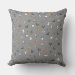 Almofada Halloween Pattern Throw Pillow