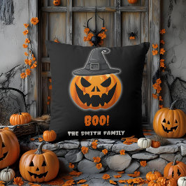 Almofada Halloween Pumpkin "BOO!" - Nome Personalizado