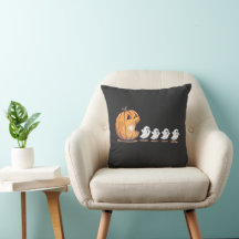 Halloween Pumpkin Chasing Ghost Png, Halloween