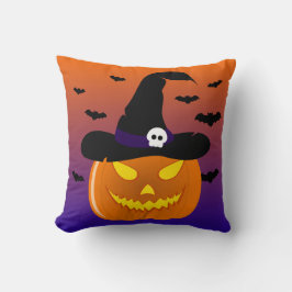 Almofada Halloween Pumpkin Jack o’ Lantern Withat