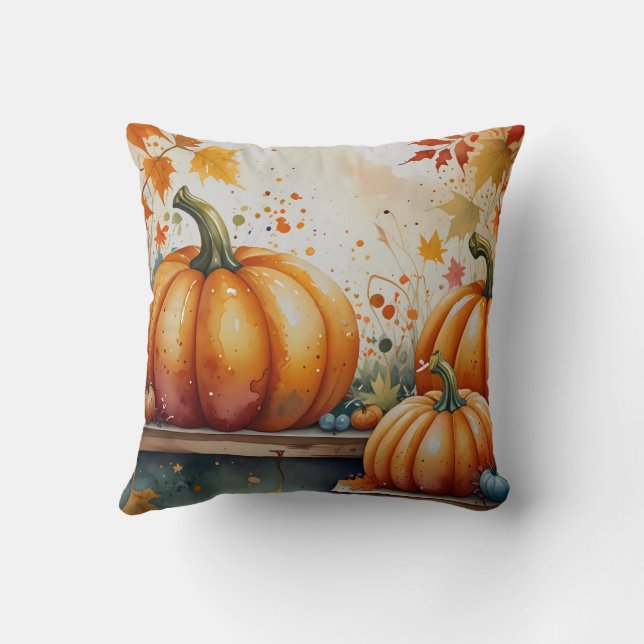 Almofada Halloween Pumpkin Vibes design (Verso)
