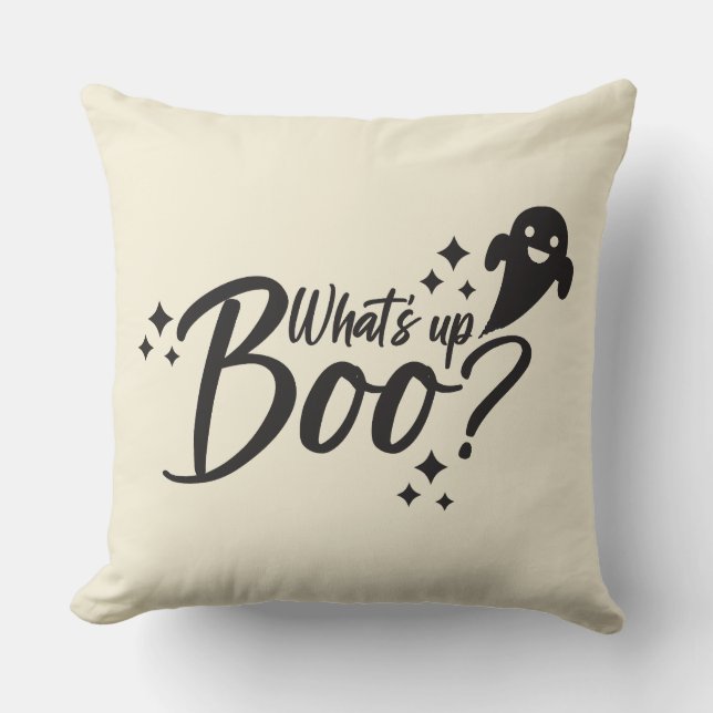 Almofada Halloween Pun - O que é isso? (Frente)