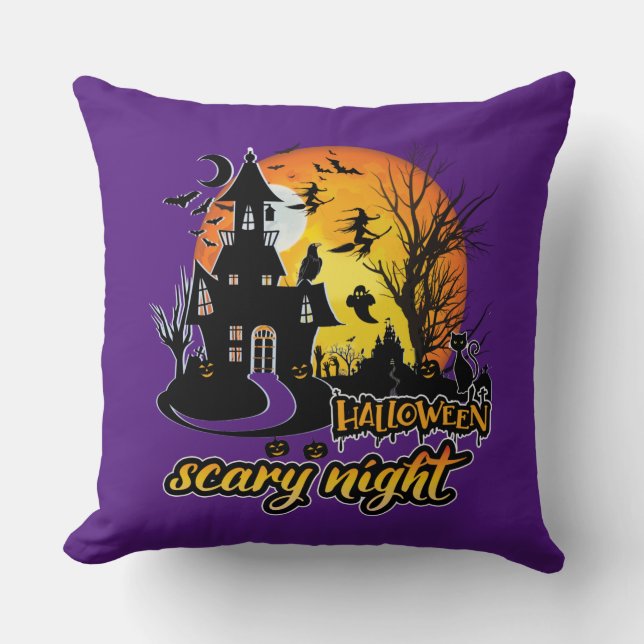 Almofada Halloween Scary Night (Frente)