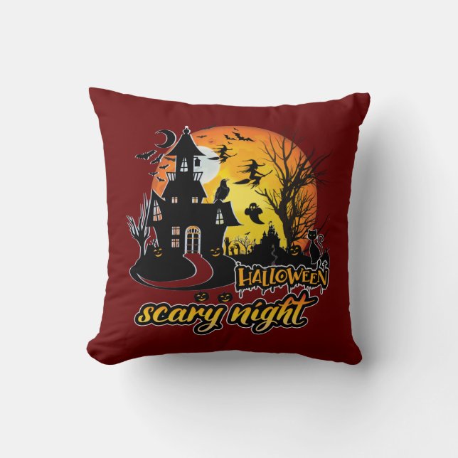 Almofada Halloween Scary Night (Frente)