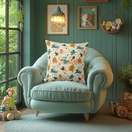 Almofada Halloween Spook: Travesseiro Whimsical Ghost com N