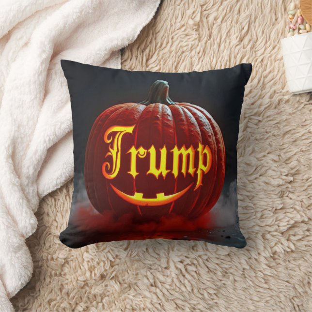 Almofada Halloween Trump Jack-o-lanterna em Mist (Cobertor)