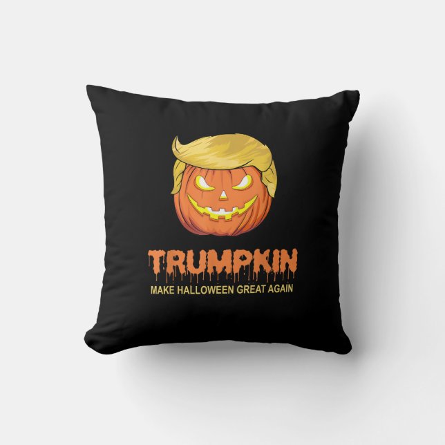 Almofada Halloween Trumpkin - Faça o Excelente de Halloween (Frente)