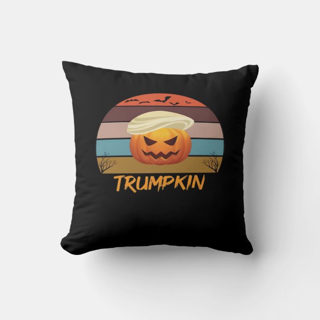 Almofada Halloween Trumpkin Vintage Us (Frente)