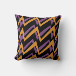 Almofada Halloween Zig Zags Orange Purple