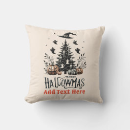 Almofada Hallowmas Halloween Mashup de Natal