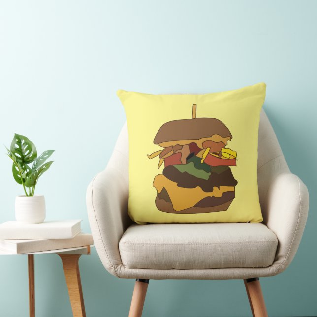 Almofada Hamburger Burger Hamburguer (Cadeira)