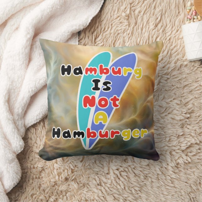 Almofada Hamburgo Não É Um Hambúrguer (Cobertor)