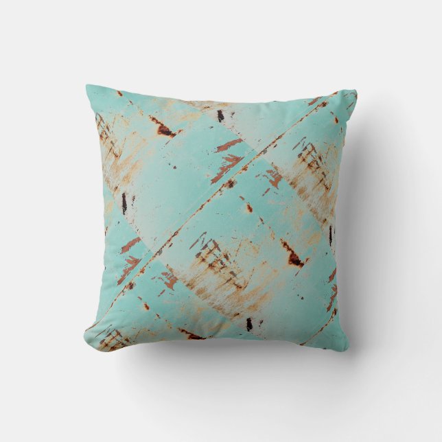 Almofada HAMbWG - Travesseiro decorativo - Aqua desbotada (Frente)