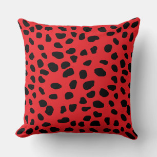 Almofada HAMbyWG Vermelho Brilho e Impressão Leopardo Pret