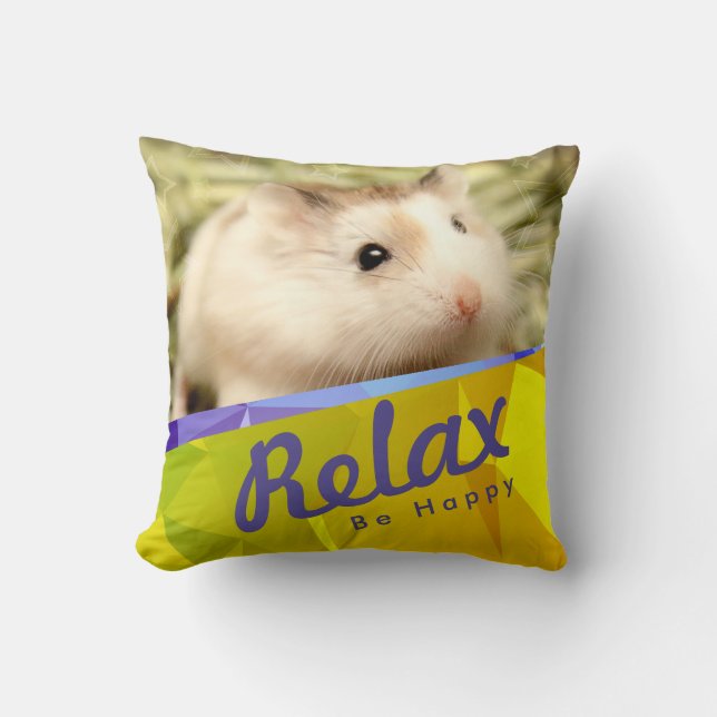 Almofada Hammyville - Design do Geo Hamster (Frente)