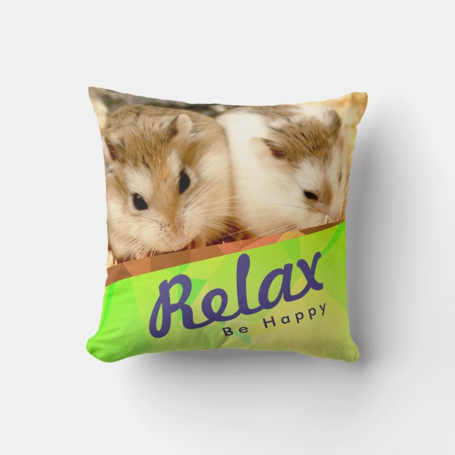 Almofada Hammyville - Design do Geo Hamster (Frente)