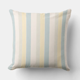 Almofada Hamptons Coastal Stripe Throw Pillow