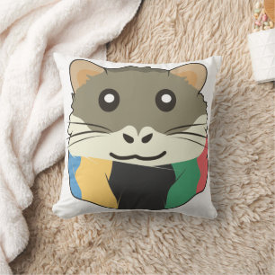 Almofada Hamster alegre e alegre