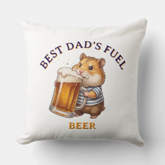 Almofada Hamster Engraçado Bebendo Cerveja -