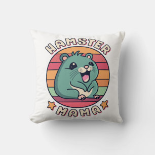Almofada Hamster Mamãe Fofa Kawaii Roedor Mãe