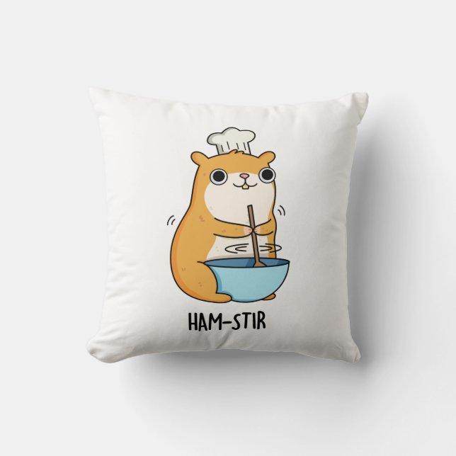 Almofada Hamstir Funny Hamster Pun (Frente)