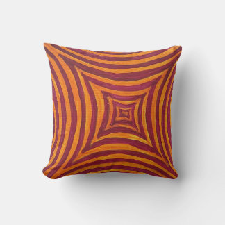 Almofada Hand-Painted Geometric Pattern Cushion