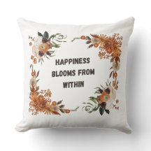 Happiness Blooms Within: Floral Positivity Art