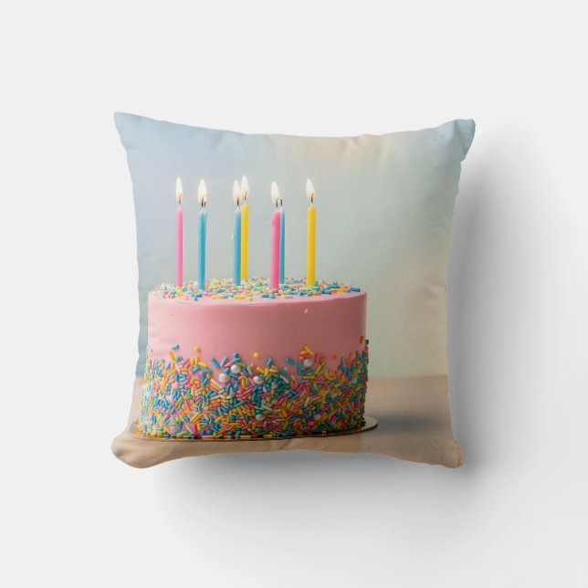 Almofada Happy Birthday cake (Frente)