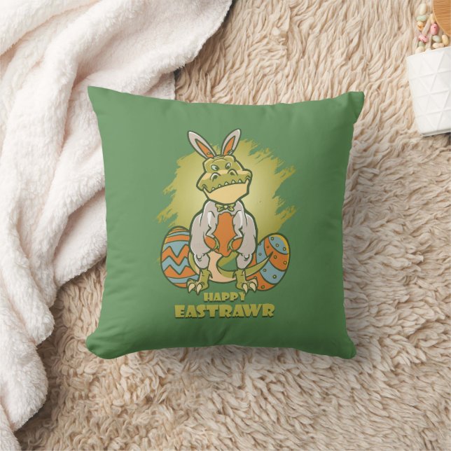 Almofada Happy Eastrawr | Travesseiro decorativo 16" (Cobertor)