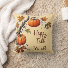 Almofada Happy Fall Ya all - Pumpkin