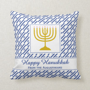 Almofada HAPPY HANUKKAH Sinalizador Israelita Personalizado