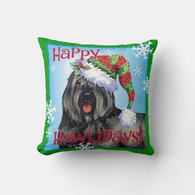 Almofada Happy Howliday Bouvier (Frente)
