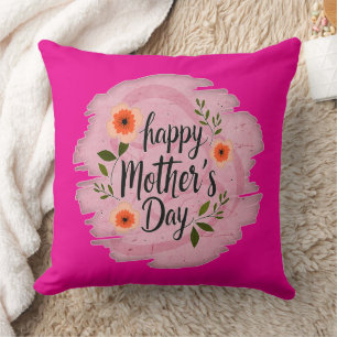 Almofada Happy Mother’s Day – Soft Floral Typography