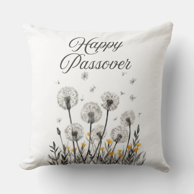 Almofada "Happy Passover' Throw Pillow (Frente)