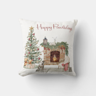 Almofada Happy Pawlidays Dog Design - Staffordshire Terrier