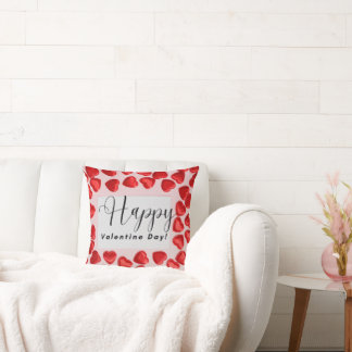 Almofada Happy Valentine’s Day – Red Heart Pattern Romantic