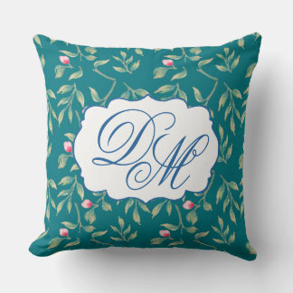 Almofada Harbour Blue Wedding Keepsake Throw Pillow