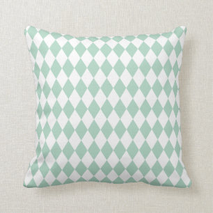 Almofada Harlequin Seafoam e branco