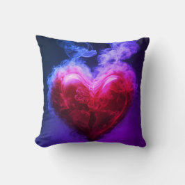 Almofada Harmonia Elegante: Preto e Vermelho um chinês grua