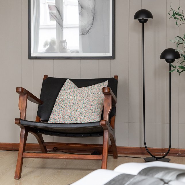 Almofada Harmonia padrão contemporâneo de borboletas branca (Criador carregado)