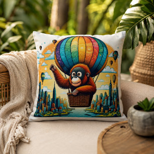 Almofada Harmonia Selvagem: Inspirada em Orangutan