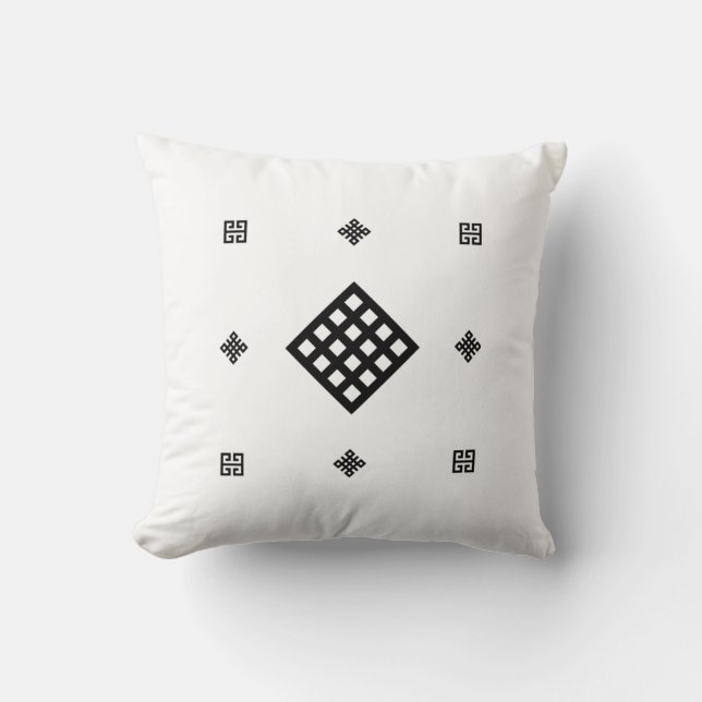 Almofada Harmonia Tibetana | Desi Espiritual Minimalista Mo (Frente)