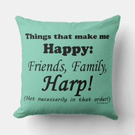 Almofada Harp Me Torna Feliz