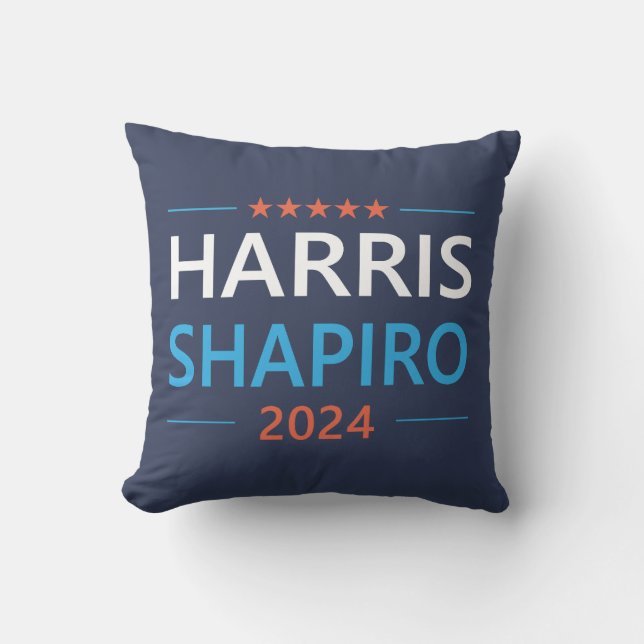 Almofada Harris Shapiro 2024 Kamala Harris Democrata (Frente)