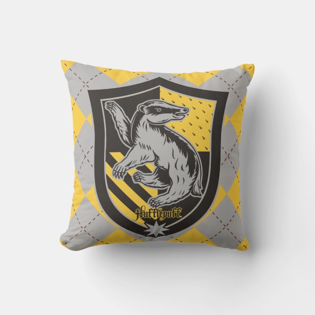 Almofada Harry Potter | Hufflepuff House Pride Crest (Frente)