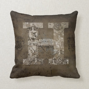 Almofada Harry Potter   Monograma de Hogwarts